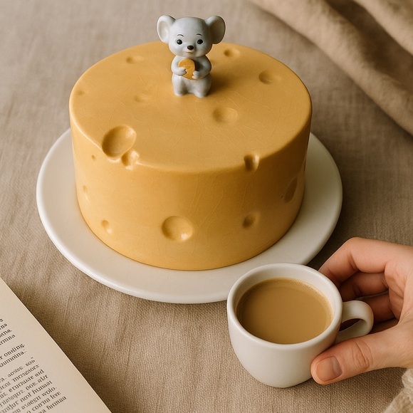 Mischievous Mouse Cheese Dish - Picture 2 of 6